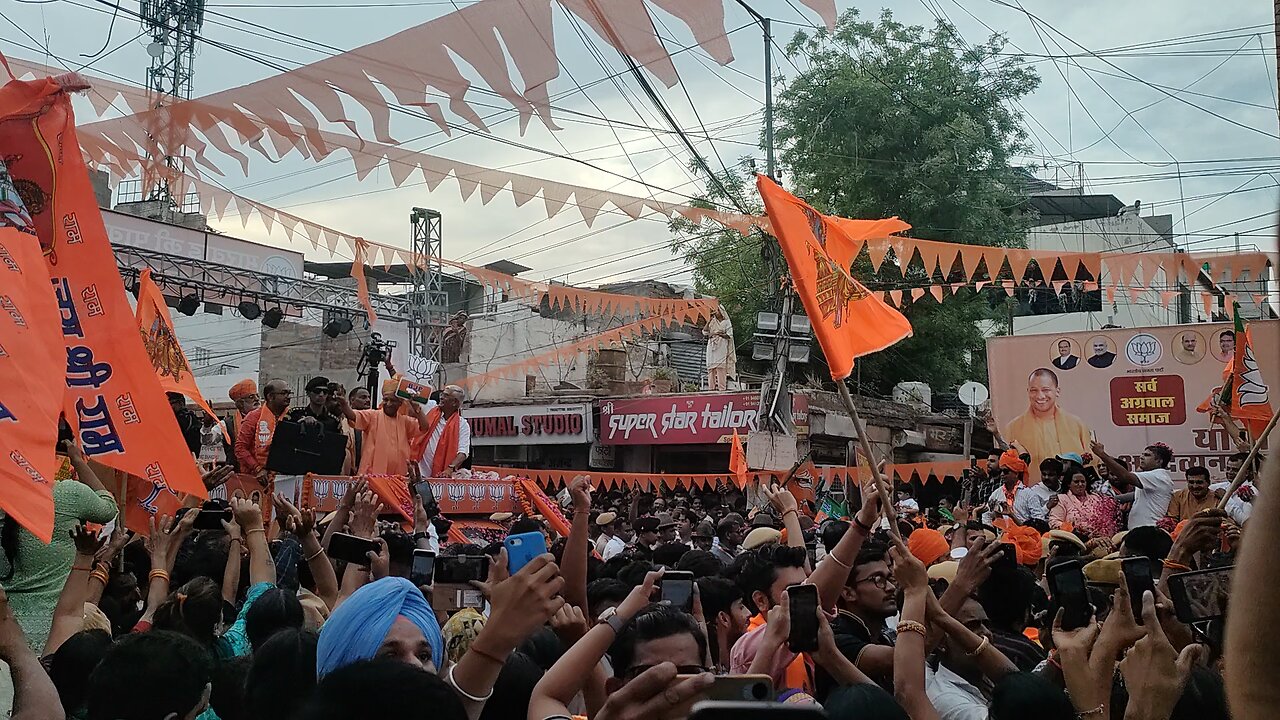 Yogi Adityanath In Jodhpur Road Show