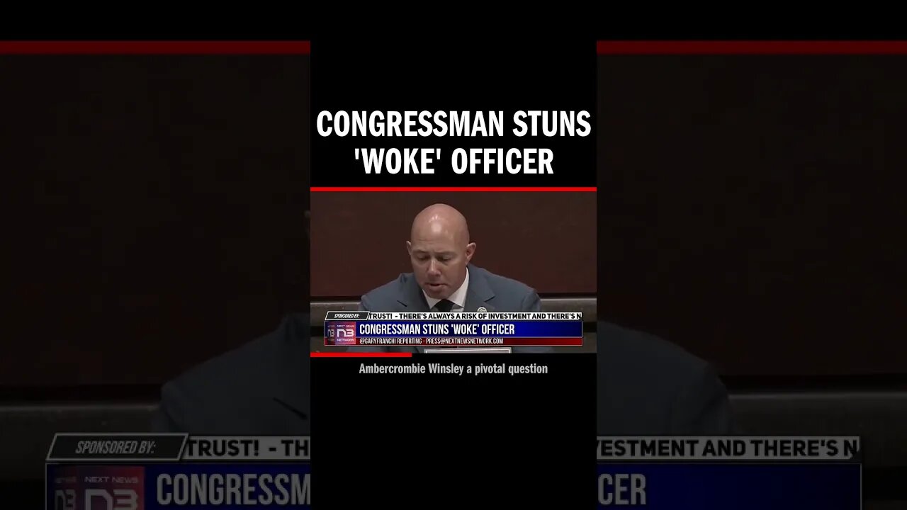 Congressman Stuns 'Woke' Officer