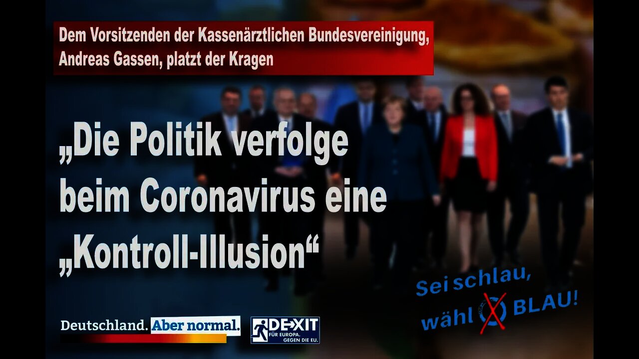 Dem Vorsitzenden der Kassenärztlichen Bundesvereinigung, Andreas Gassen, platzt der Kragen, AfD