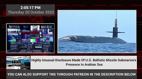 Highly Unusual Disclosure Made Of U.S. Ballistic Missile Submarine’s Presence In Arabian Sea