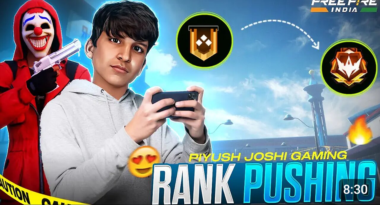 Piyush gamig free fire 🔥 rank push 😎