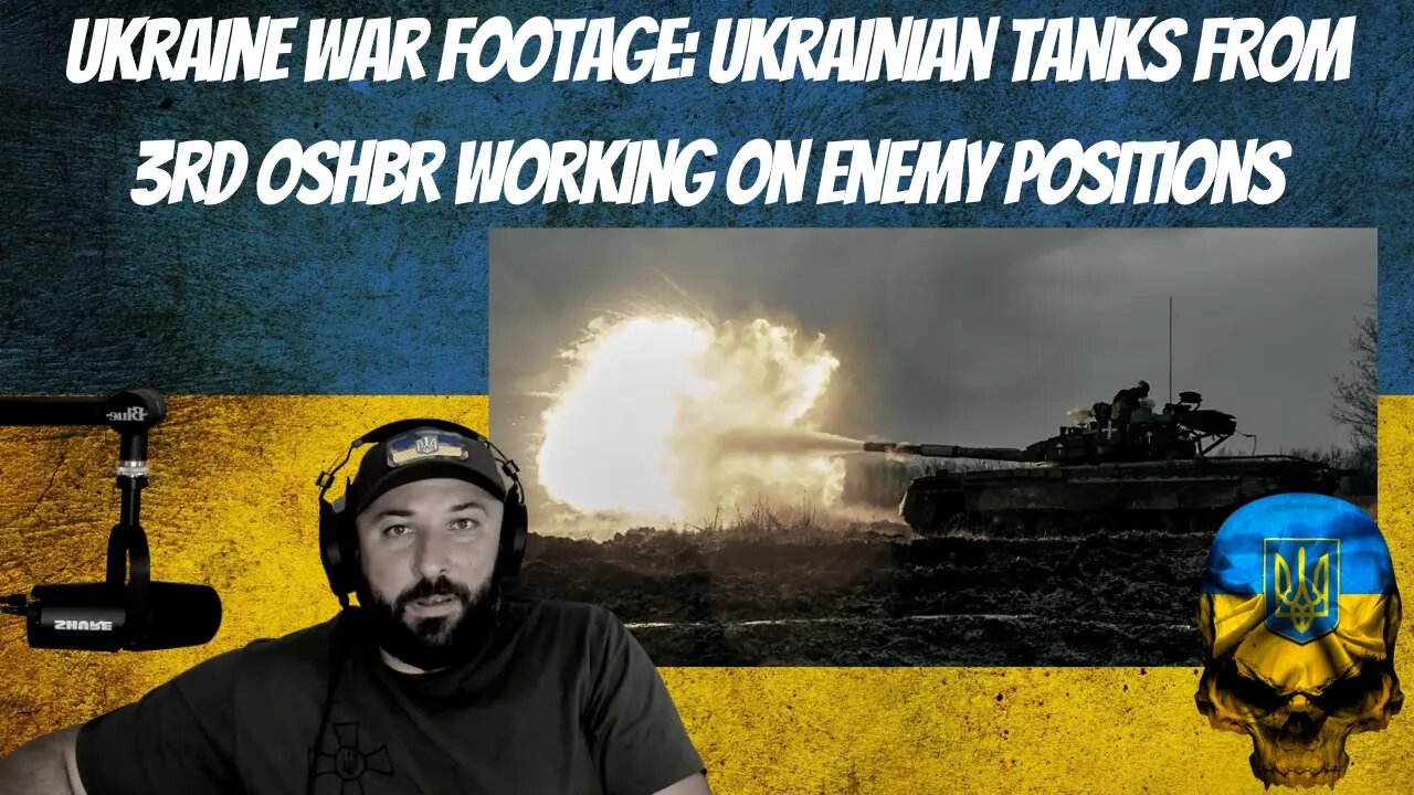 Ukraine War Footage: Ukrainian Tanks from 3rd OSHBR Working On Enemy Positions