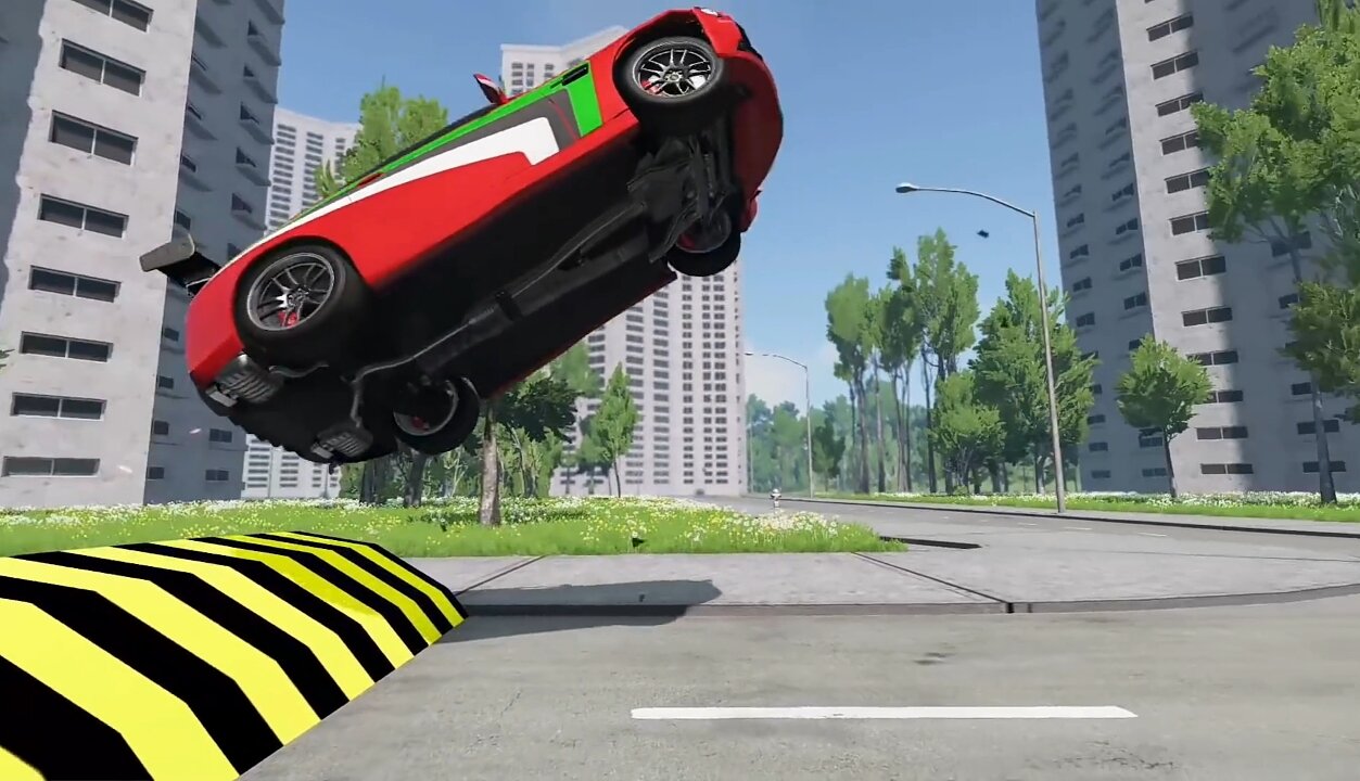 Cars vs Epic Huge Speed Bump