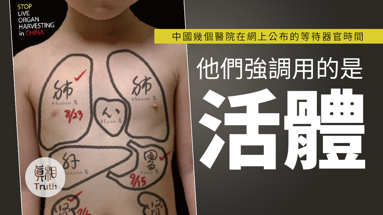 他們強調用的是「活體」 | 真相傳媒