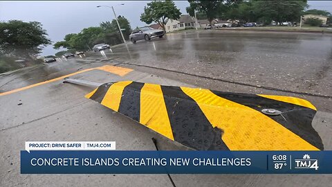 Concrete islands creating new challenges