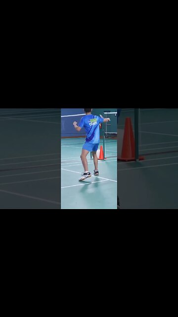 Defensive Front Court Shuffle Footwork for Badminton - Abhishek Ahlawat #shorts