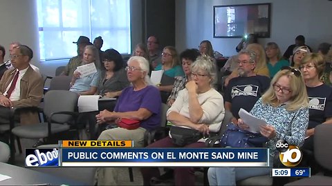 Public comments on El Monte sand mine