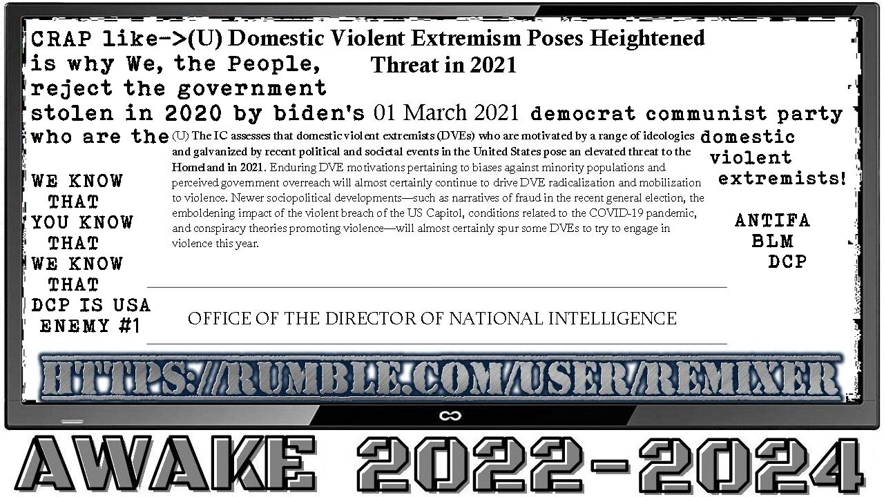 WE KNOW THAT YOU KNOW THAT WE KNOW THAT DCP IS USA ENEMY #1