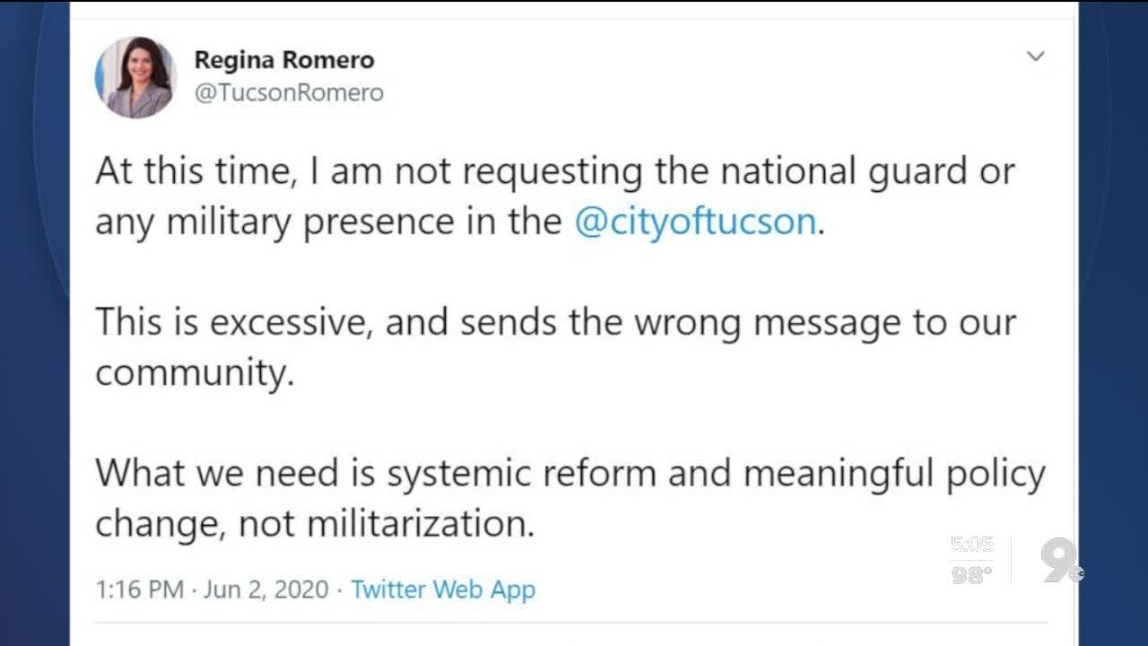 Mayor Romero will not request National Guard in Tucson