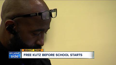 Free back-to-school haircuts mean a lot in Cleveland neighborhood