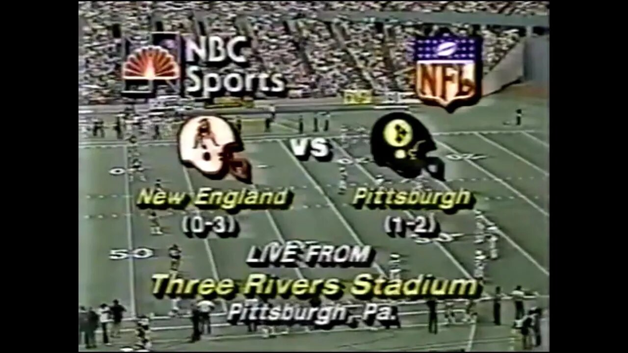 1981-09-27 New England Patriots vs Pittsburgh Steelers