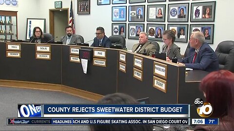 County rejects Sweetwater District budget