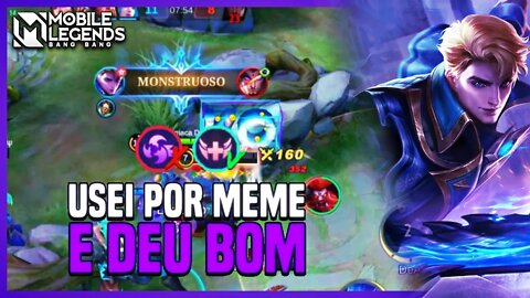 USEI O EMBLEMA FÍSICO FULL MEME NO ALUCARD E DEU BOM KKKKKKKKKK | MLBB