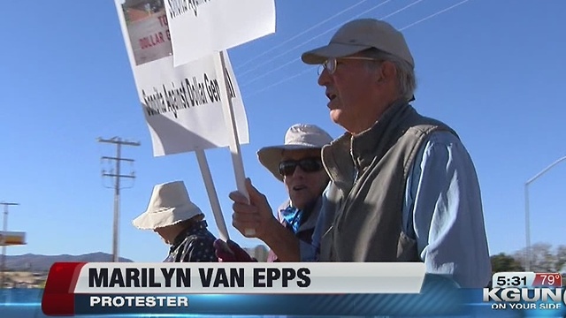 Sonoita residents protest the construction of a Dollar General in their town