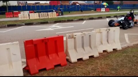 Litar Terbuka Indera Mahkota 2015 KKBDA Racing Car Crashed