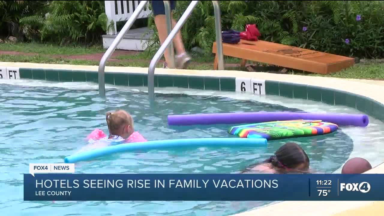 Hotels see a rise in family vacations across Lee County