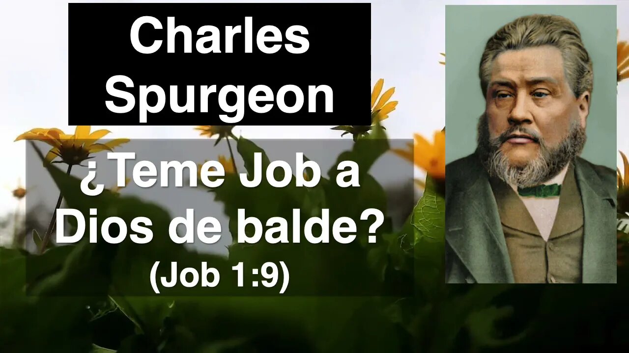 ¿Teme Job a Dios de balde? (Job 1,9) Devocional de hoy Charles Spurgeon