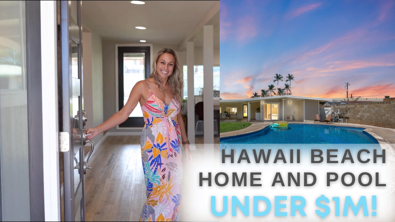 Hawaii’s Alta St Beach 🏖 Home with Pool 💦 under $1M! 🤩