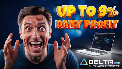 Earn Daily Crypto Gains with DeltaDex | Up to 9% Returns with AI Trading!