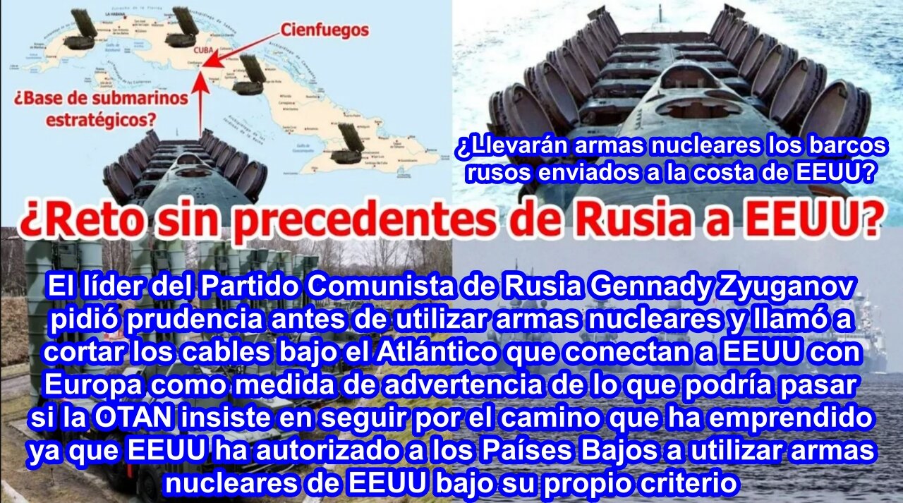 Submarino nuclear ruso enviado al Caribe pasó a 30 Km de la costa de EEUU ¿Llevará armas nucleares?