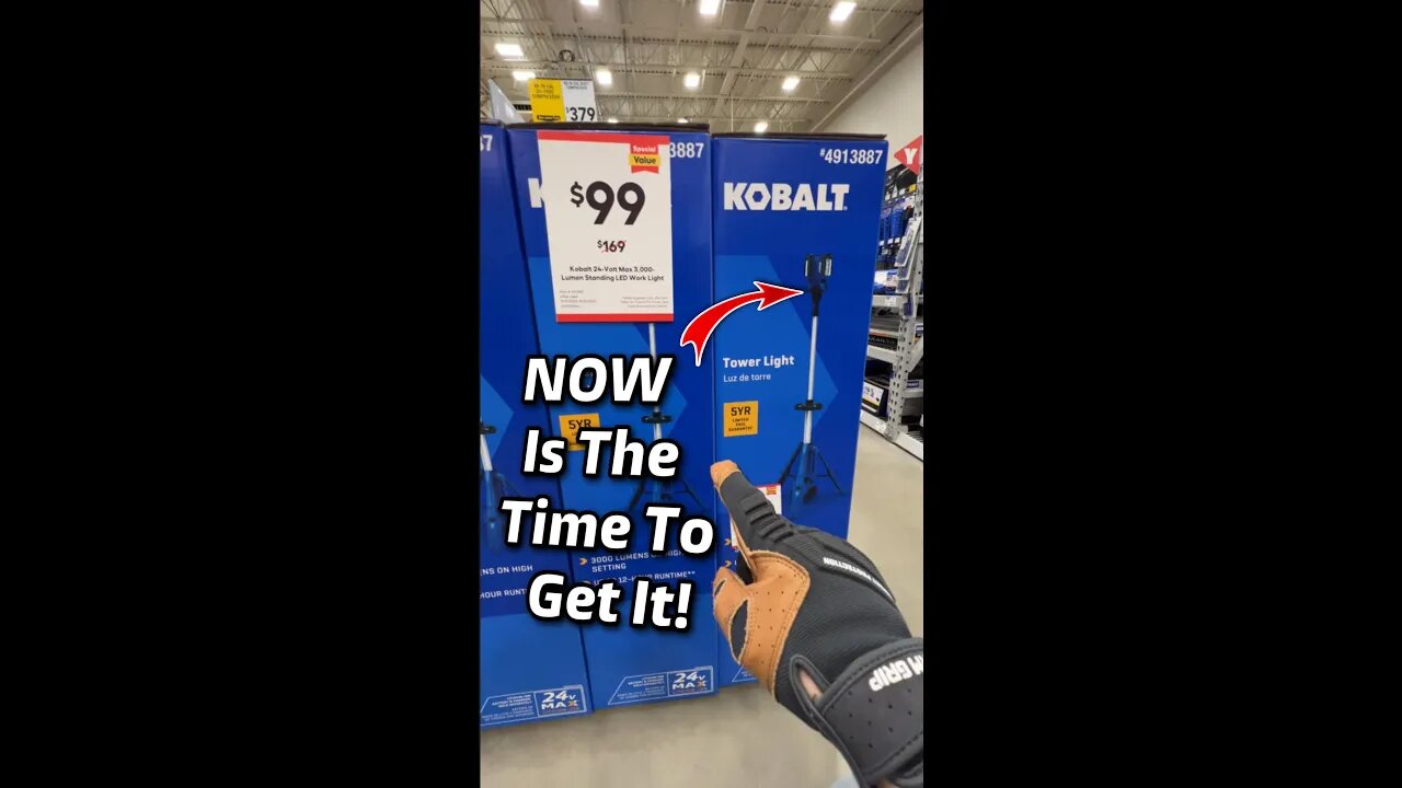 LOWE’S KOBALT Tower Light Deal! 41% OFF! Get It Before It’s Gone!