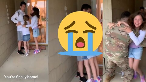 Surprise by father to their daughter from returning Army 🥺🥺