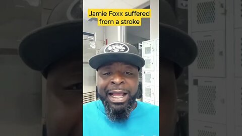 actor Jamie Foxx suffered from a stroke #lofrmdago #supportdaguys #chicago