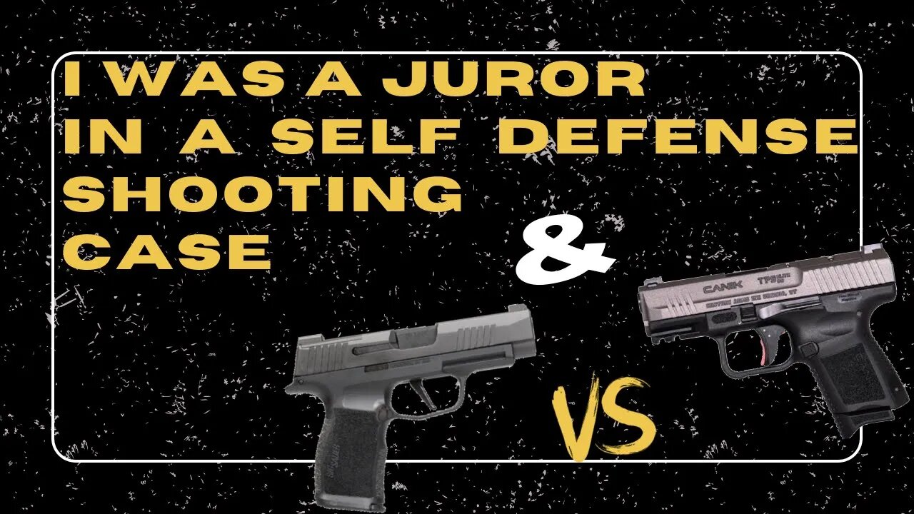 LIVE! I was a Juror in a Self Defense Shooting Case | p365xl vs Canik TP9 Elite SC