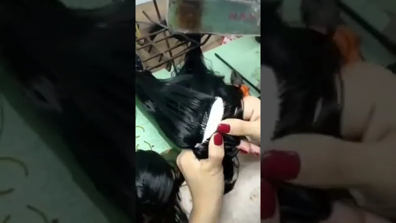 Making hair on a doll