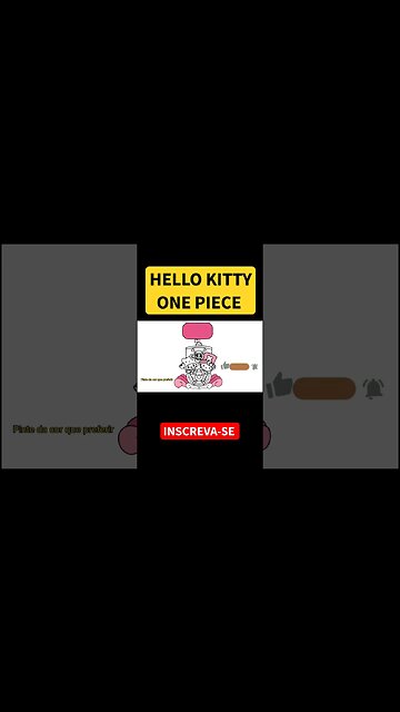COMO DESENHAR ONE PIECE E HELLO KITTY #shorts #onepiece #hellokitty