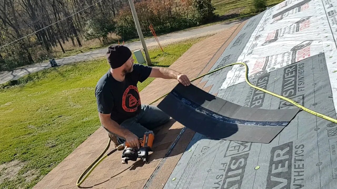 Roof Project at F Street Duplex.