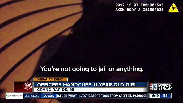 Video of 11-year-old girl being handcuffed released