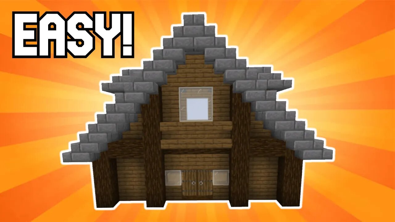 Minecraft House Tutorial #3: Medium Rustic House