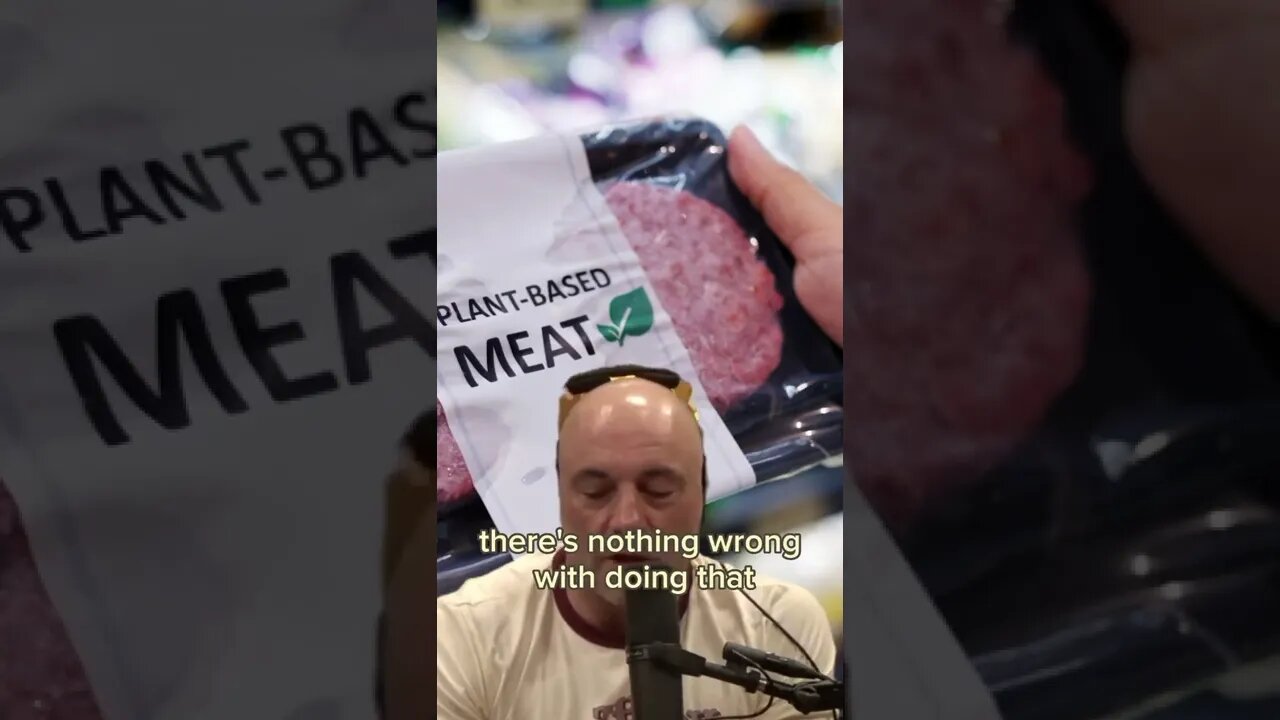 Fake meat is bad for you - a message for vegan from Joe Rogan #shorts