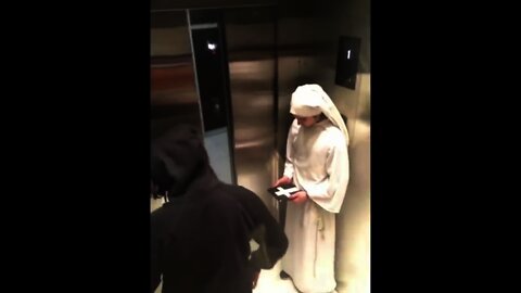 best scary elevator prank😂😂try not to laugh#shorts