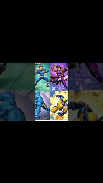 Ciclope, Gambit, Fera E Wolverine - X-MEN