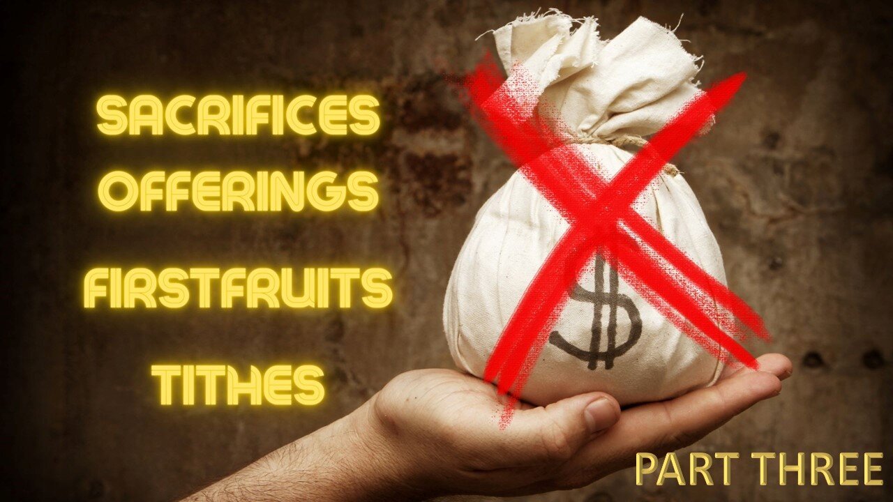 $$$ IT'S NOT ABOUT MONEY $$$ | PART THREE TITHE & MALACHI