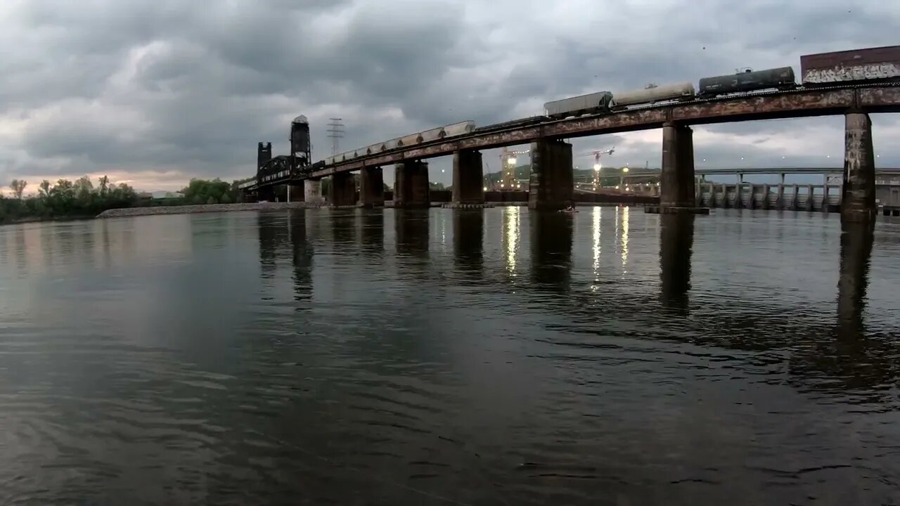 Catching a Walleye beneath Chickamauga Dam