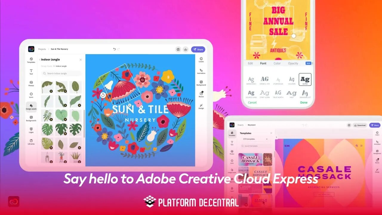 Say hello to Adobe Creative Cloud Express