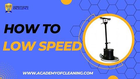 How to Use a Low Speed Floor Machine