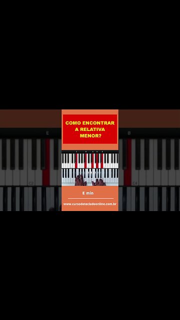 Como encontrar a relativa menor - Aula de Teclado