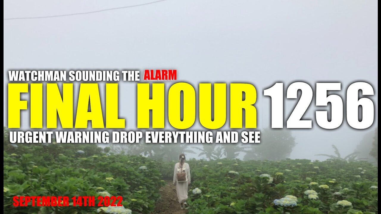 FINAL HOUR 1256 - URGENT WARNING DROP EVERYTHING AND SEE - WATCHMAN SOUNDING THE ALARM