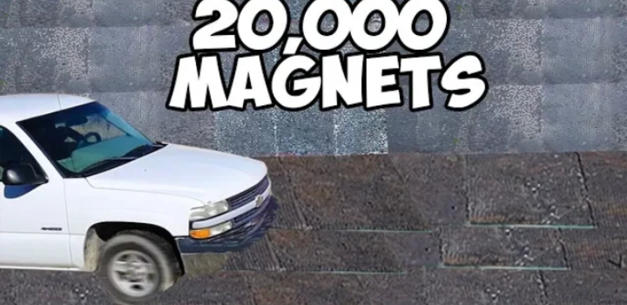 20,000 Magnets Vs A Car