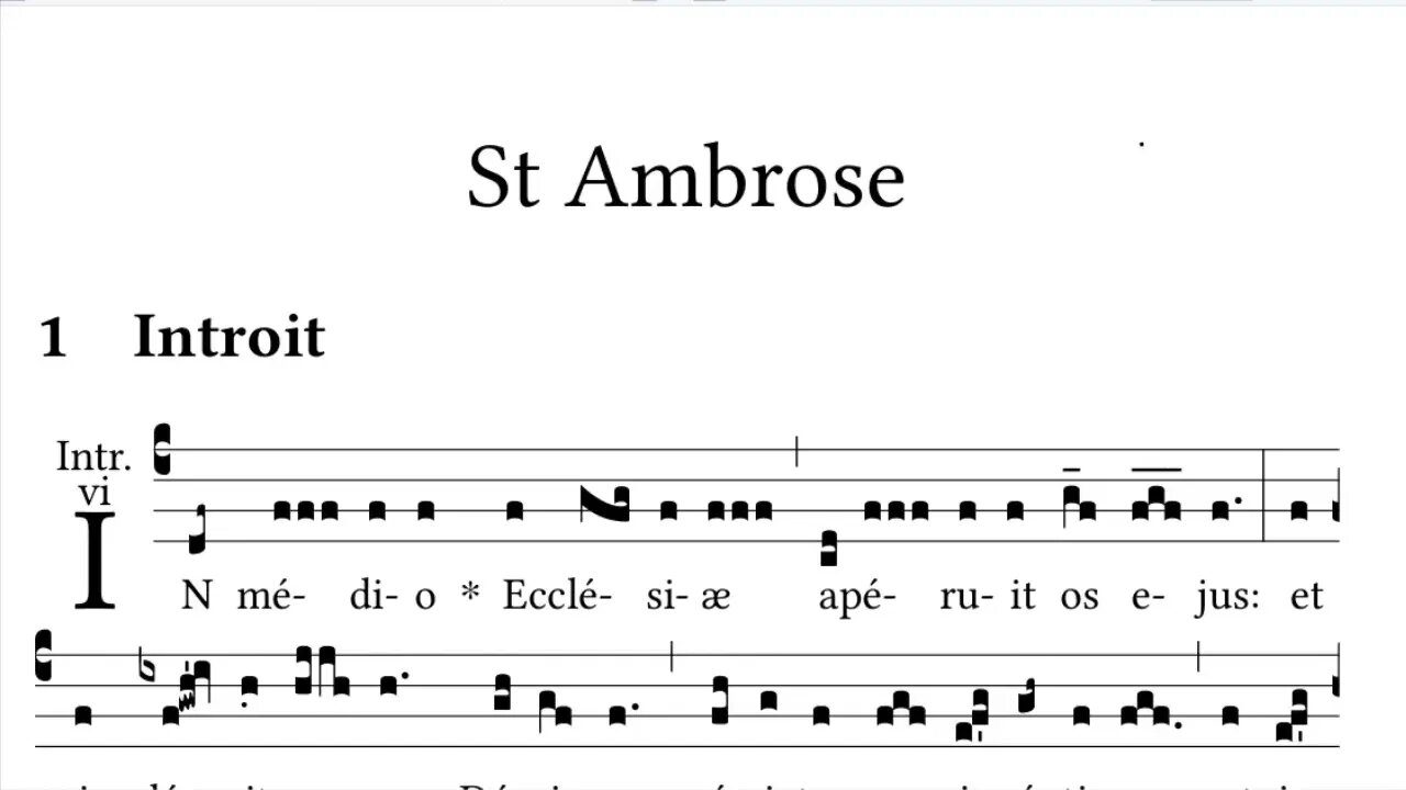 Introit and Communion for Sts Ambrose and Nicholas