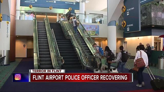 Flint airport officer recovering after attack