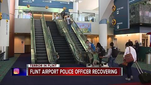 Flint airport officer recovering after attack