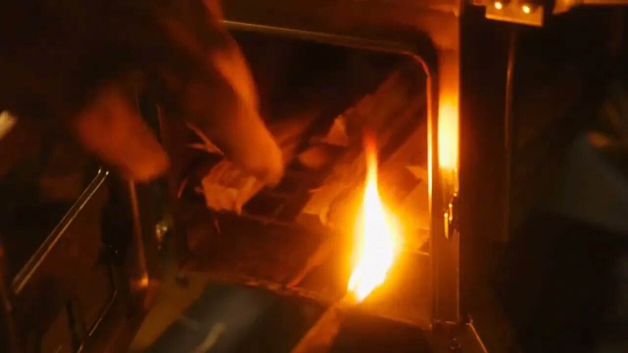 Cooking hot pot in a tent