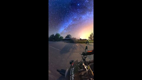 Riding under stars