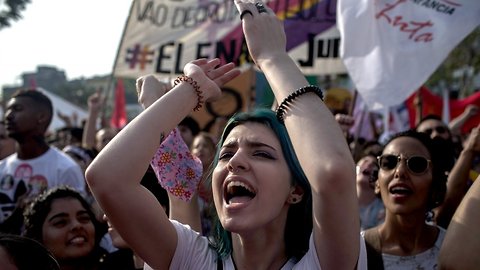 Women Lead Protests Against Far-Right Candidate In Brazil