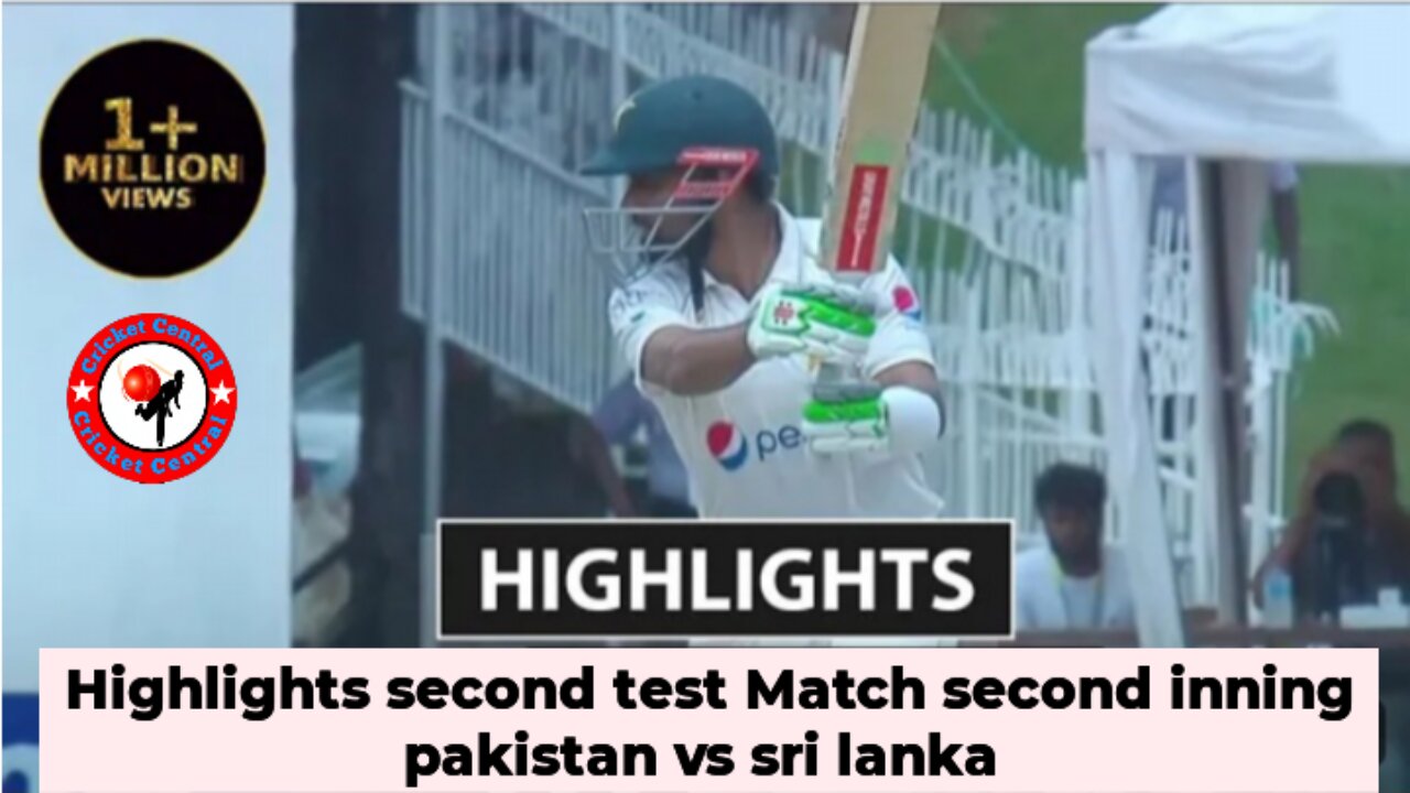 Pakistan tour to sri lanka second test Match second inning highlights 2023